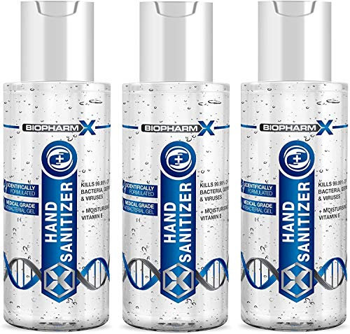 Anti-Bacterial Hand Sanitiser Gel (100ml x 3) Medical Grade Sanitizer + Moisturizing Vitamin E (Suitable for Sensitive Skin)