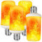 Luminea LED Flammen: 4er-Set LED-Lampen mit Flammeneffekt, 3 Beleuchtungs-Modi, E27, 2 W (Glühbirne Flammeneffekt, Flammenbirne, Gartenleuchte)