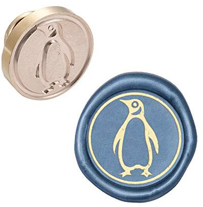 craspire Wax Seal Stempelkopf Pinguin Abnehmbare Versiegelung Messing Stempelkopf Für Kreative Geschenkumschläge Einladungskarten Dekoration