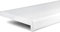 TJ Fensterbank Innen I 25 cm x 70 cm I weiß I hochwertige PVC Fensterbank mit Seitenabschluss I Fensterbrett kratzfest & feuchtigkeitsundurchlässig I pflegeleichter & langlebiger Fenstersims für Innen