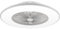Noaton Ventilatore da soffitto con luce 11056GR Vega, telecomando, attenuazione LED max 44 W, 3 temperature di colore regolabili, timer, flusso d'aria fino a 61 m3/min, Ø56 cm grigio, cassa bluetooth