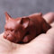 XIALON 7,8 cm kreative Tierfiguren aus violettem Ton für Hunde und Haustiere, Heimdekoration