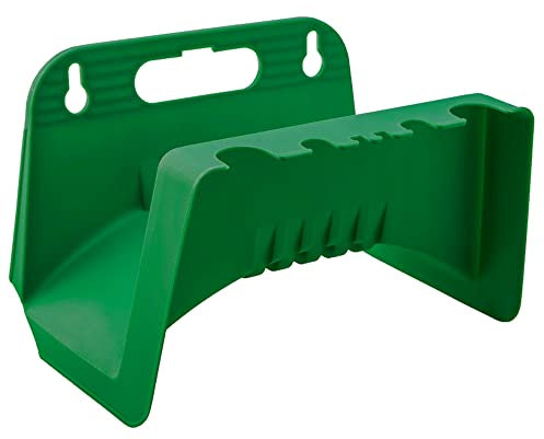SolaDirect Wall Mounted Garden Hose Pipe Cable Hanger Holder Tidy Bracket Rack Fence Shed Green Plastic