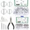 Keadic 121 Pcs Zinc Plated Shaft Locking Pin and 304 Stainless Steel Cotter Pin Assortment Set with Pliers, Round Loop Wire Lock Pin Hitch Pin R Clips for Boat Bike Farm Tractors Trailers Trucks Mower
