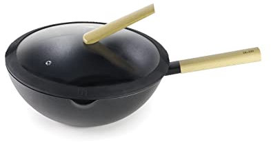 IBILI - 404230 - Luxus-Wok mit Deckel, 30 cm