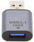 chenyang Adattatore USB 3.1 Gen 2, presa USB a presa USB, trasmissione dati 10 Gbps, 5 V, 3 A, adattatore convertitore di ricarica rapida in lega di alluminio per cuffie/hard disk/telefono