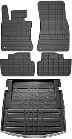 OMAC Fußmatten & Kofferraumwanne Set kompatibel mit BMW 3er F30 Stufenheck 2011-2018 Gummi 5X