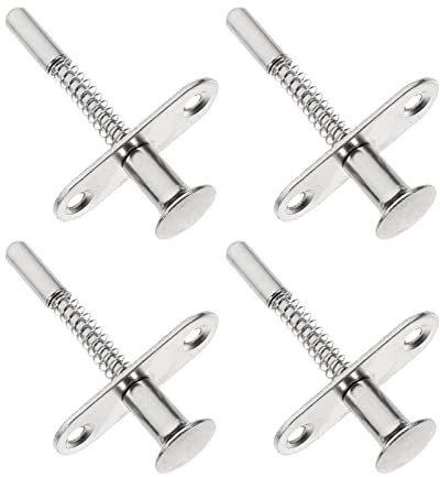 TEHAUX 10stücke Teiliges Federbelastetes Bolzenriegel Babybett Und Taubenkäfig Langlebige Möbelverschluss-befestigungsringe Mit Verstärkter Druckplatte Vielseitiges Kinderbett-zubehör