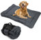 Faltbare Hundematte, Hundebett Tragbares Matratze Wasserdicht für Kleine Mittlere Große Haustiere, Multifunktions Reisedecke für Outdoor-Reisen, Camping, Auto, Hundekiste, Sofa, Boden, 90*60cm (Grau)