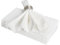 Baumwollservietten mit Spitze, Servietten für Hochzeit, Familienfeier, Weihnachten, Cocktail, Briefecken, maschinenwaschbar, 50,8 x 50,8 cm, Weiß, Set mit 6 Stück