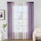 MIULEE Gardine Vorhänge Lila Transparente Wohnzimmer Modern Gardine Zweifarbiger Schiebevorhänge Vorhänge Gardinenschals Schlafzimmer 2er Set 140x225cm