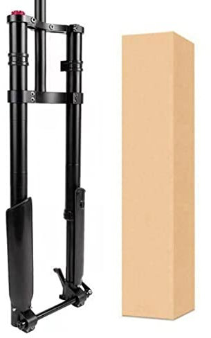 ZECHAO 170mm Reiseluftgabel Umgekehrte Gabel,Doppelschulter 15X150mm Achsen-Zugstufeneinstellung 26 * 5,0 Zoll Snowy Bike Downhill-Elektrofahrrad Fahrrad Federgabel