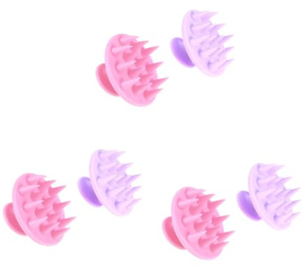 FOMIYES 6stücke Silikon Kopfhaut Massagebürste Sanfte Shampoo Bürste Für Haarwäsche Und Kopfhautmassage Für Zuhause Und Friseursalons Und