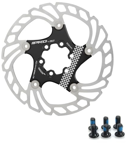 Yongness Fahrrad Bremsscheibe 160mm 180mm 203mm Fahrradscheibe Bremsscheibe Schwimmender Bremsrotor Geeignet für Rennräder, Mountainbikes, MTB, BMX (Schwarz, 160mm)