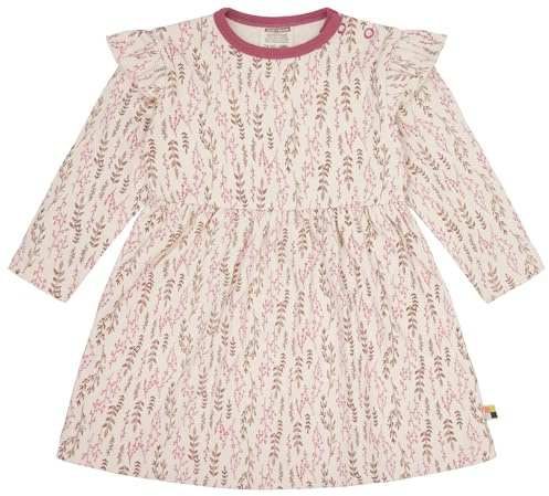 loud + proud Mädchen Interlock mit Druck, GOTS Zertifiziert Kinderkleid