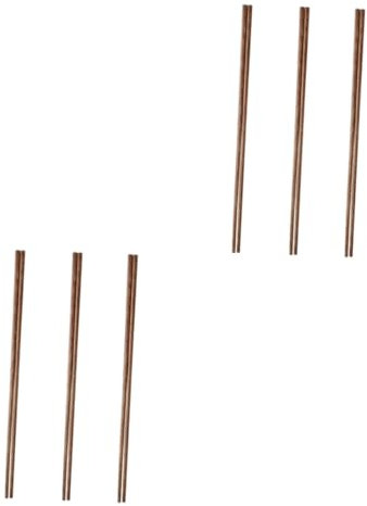 TOPBATHY 6pares Palillos De Madera Extra Largos Para Cocinar y Freír Palillos Resistentes Para Hot Pot y Noodles
