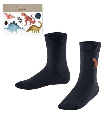 FALKE Unisex Kinder Socken x meri meri K SO Baumwolle gemustert 1 Paar, Blau (Space Blue 6116), 39-42