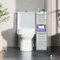 XUANYU 4 Niveaux Petit Meuble de Rangement pour Toilettes Petit Colonne Armoire de Salle de Bain Support pour Papiers Toilettes Meuble Colonne de Toilettes Porte-Papier Toilette (Blanc 22×20×75 cm)