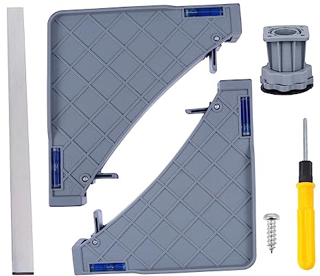 Yardenfun Trolley Regolabile Per Frigorifero e Lavatrice Inossidabile Con Base Supporto Per Elettrodomestici e Regolabili Piedi Antiscivolo