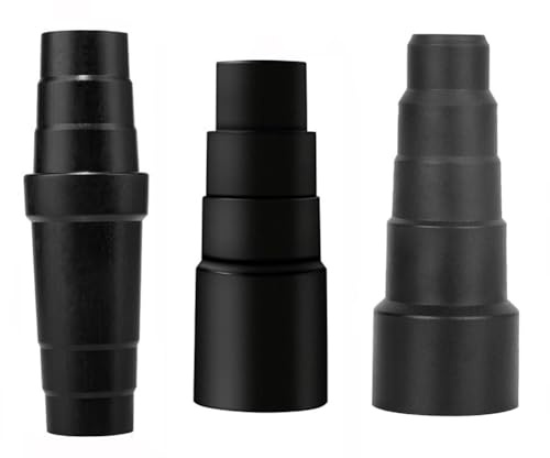 Pluuttiem 3 Stück Schlauchadapter Universal - Staubsauger-Adapter Gummi, Staubsauger-Adapter - Schlauchreduzierer