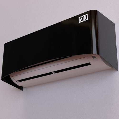 Box Air Klima Funda Split Cover para aire acondicionado - Oculta el split y respeta el diseño de tu hogar (Negro, S)