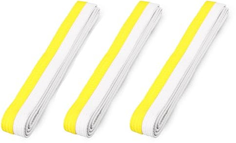 YSJCHEBS 3 Piezas Cinturones De Taekwondo, Accesorios De Ropa De Taekwondo, Cinturón Deportivo De Artes Marciales, Adecuado para Taekwondo, Karate, Judo