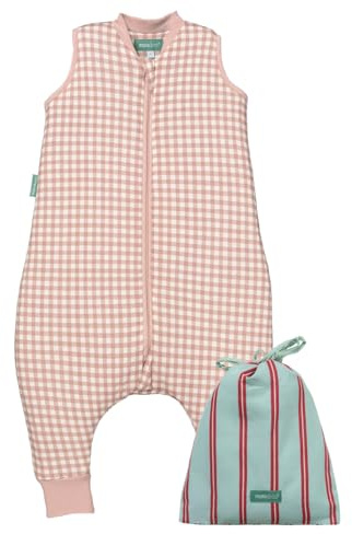 molis&co - Gigoteuse pour bébé avec Pieds - Gigoteuse Tog 2.5 - Turbulette Hiver pour Bébé, Fille Garçon - 100% Coton (certifiée Oeko-TEX) - Dusty Rose (3 Ans)