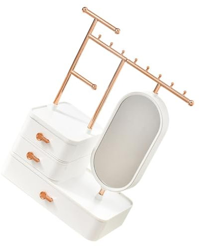 DEARMAMY Schminkbox Aufbewahrung Kosmetische Lagerung Organizer Für Schmuck Und Make-up Produkte Mit Viel Platz Für Beauty-utensilien Und Schmuckstücke