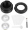 Kit de capsules de café rechargeable Fuchooky Fuchooky Facile à nettoyer en acier inoxydable Podes de café avec des couvercles en aluminium de 50 pcs en aluminium (Black)