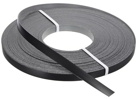 QUARKZMAN Bordo Nero 250 ft x 7/8 pollici Nastro in Compensato Pre-incollato Flessibile con Adesivo Termofusibile per il Restauro di Mobili