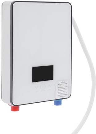 6500W Elektronischer Durchlauferhitzer IPX24 Warmwasserspeicher Boiler Untertischboiler Warmwasserboiler mit LED Bildschirm