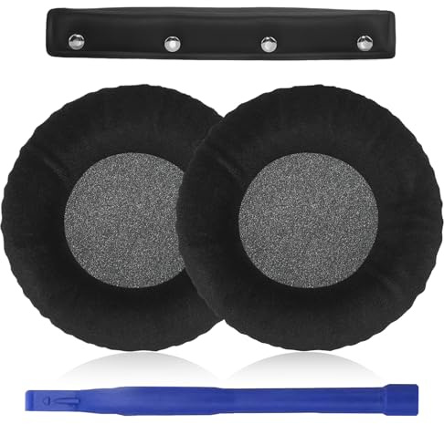 Aiivioll DT770 Ear Pads Replacement Compatible with Beyerdynamic DT 770/Pro, DT 880/Pro, DT 990/Pro Headphones Ear Pads Cushion Made of Plush and Memory Foam Ear Pads（Black）