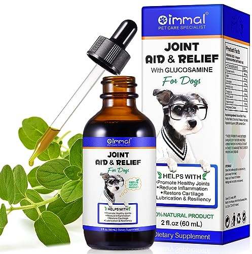 Joint Supplements for Dogs Pain Relief For Dogs With Glucosamine Joints Supplements for Senior Dog Improve Mobility & Flexibility Pet Supplement for Older And Stiff Dog, Beef Flavor - 60 Ml