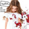 ilka parey wandtattoo-welt® Bügelbilder Applikation Bügelbild Aufbügelbilder Applikationen Einhorn mit Punkten bb025