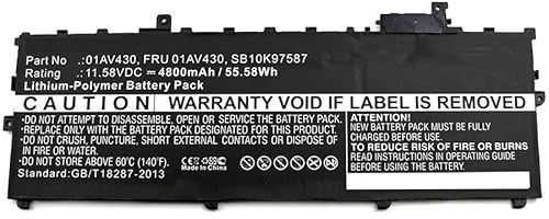 CoreParts Laptop Battery for Lenovo 53.71Wh 11.55V 4650mAh 55Wh, MBXLE-BA0145