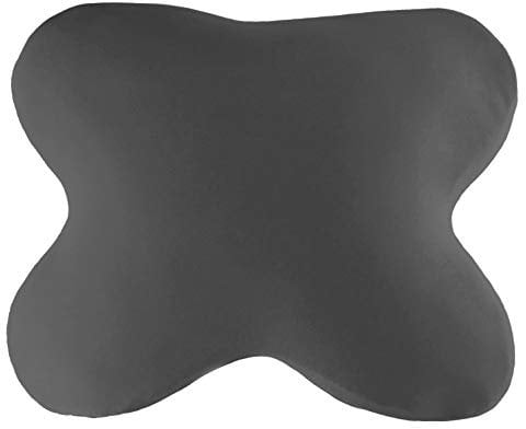 Edda Lux Bezug passend für ACAMAR Kissen, 55 x 47 cm, und für LUXAMEL Schlafkissen 56 x 48 cm, Softer Jersey Kissenbezug für Schmetterlingskissen, aus 100% Baumwolle, in Graphit