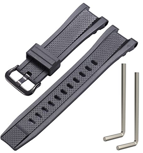 MCXGL Harz Ersatz Armband Kompatibel mit Casio Gshock GST-210 GST-W110 GST-W100 GST-S110 GST-S100 GST-B100 GST-S300 Uhrenarmband