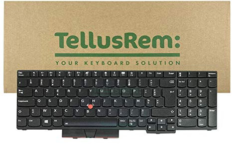 TellusRem Clavier de Remplacement Français rétroéclairé pour Lenovo Thinkpad T570 T580 P51s P52s