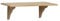 Optimal Products Natural Wood Wooden Shelf Storage Unit Kit & Fitting Wall Mounted Home Kitchen Office Wood Wooden Corner Shelves (2 Feet Long Shelf 580x190x16mm)