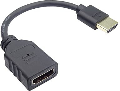 PremiumCord Flexi Adaptador HDMI Macho a Hembra para conectar el Cable Flexible al televisor