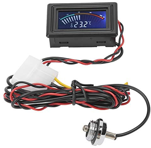 Wasserkühlungsthermometer, WDXS-DT Wasserkühlungsthermometer Computer Wassergekühlte Temperatur mit Digitalanzeige