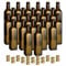 gouveo Juego de 24 botellas de vidrio Maraska de 500 ml - antiguas - con tapón de rosca dorado - botella de color de 0,5 l para llenar - botella de licor, botella de aceite (MFEA500G)