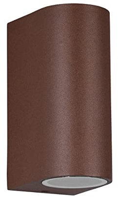 Trio Leuchten Außen Wandleuchte Roya 204260224, Aluminium Druckguss rostfarbig, exkl. 2x GU10