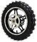 Dirt Bike Hinterrad, für Mini Pit Bike Rubber Metal 2.5-10 mit Disc Ritzellager Felge Reifenmontage