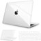 NPUOLS Custodia per 2024-2021 MacBook Pro 14 Pollici M4 M3 M2 M1 Pro Max A3112 A3401 A3185 A2918 A2992 A2779 A2442, 14,2 Cristallo Anti-ingiallimento Rigide Cover e Sottile TPU UE Tastiera Cover