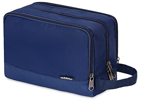 WANDF Kulturbeutel Herren Rucksack Damen Kosmetiktasche Waschtasche für Männer & Frauen in Premium Qualität (A-Pures Königliches Blau)