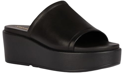 Geox Damen D XAND 2.2S C Wedge Sandal, Black, 37 EU
