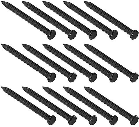 QUARKZMAN 3mm x 40mm Carbonio Acciaio Punta Punta Muro Cemento Chiodi x 50pz Mani- Realizzato Ferramenta Fissaggi Mini Chiodi per Costruzione, Carpenteria Cemento Muri Nero