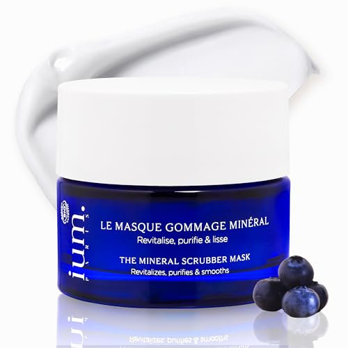 IUM Paris - Le Masque Visage - 2en1 - Gommage Visage Enrichi En Silicium et Masque Hydratant, Régénérant - Bio, Végan, 50ML - Fabriqué en France