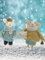 POMMERNTRAUM ® | Dekorationsfigur Sammlerfigur verliebte Filzmäuse im Winter Weihnachtsdekoration Weihnachtsmaus Dekoration Maus Mäuse Mäuserich (Fred + Ginger)